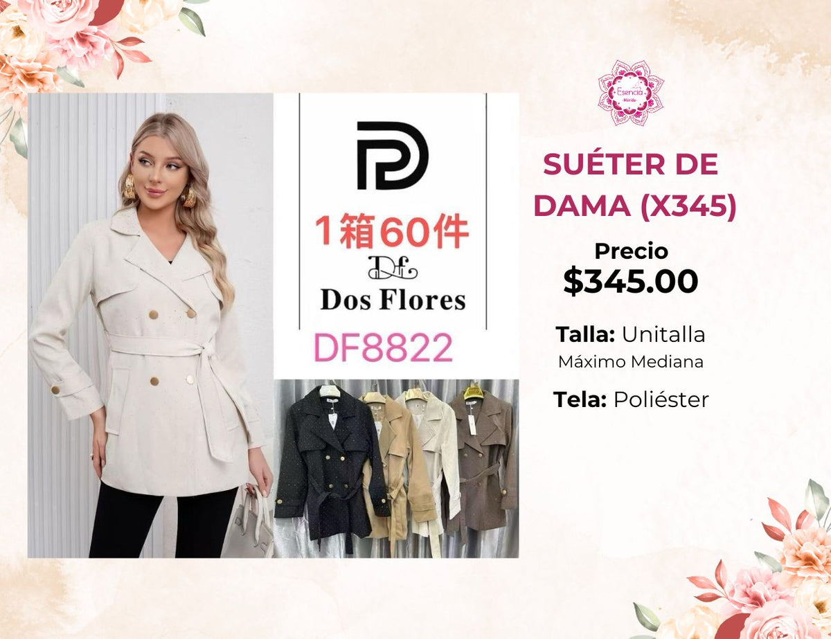 SUÉTER DE DAMA (X345)