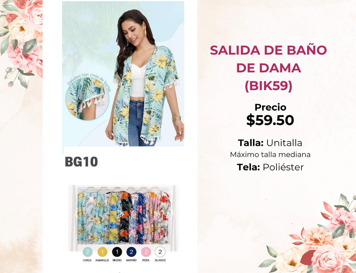 SALIDA DE BAÑO DE DAMA (BIK59)