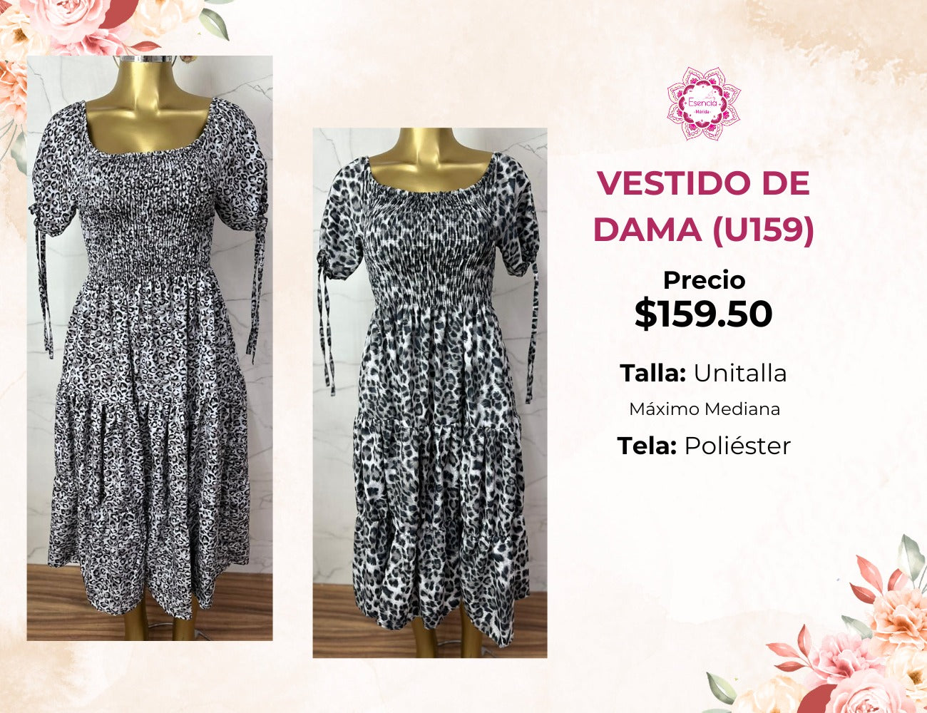 VESTIDO DE DAMA LARGO (U159)