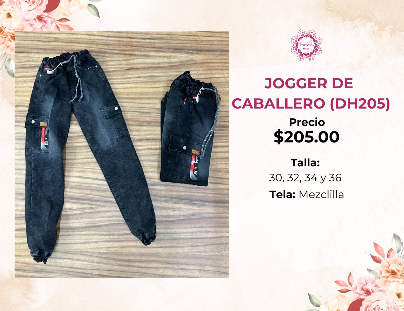 PANTALON JOGGER DE CABALLERO (DH205)