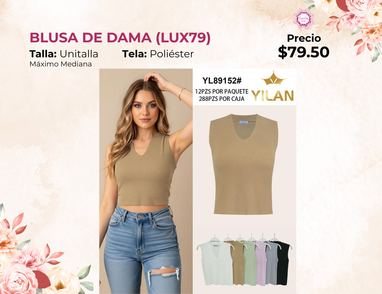 BLUSAS DE DAMA (LUX79)
