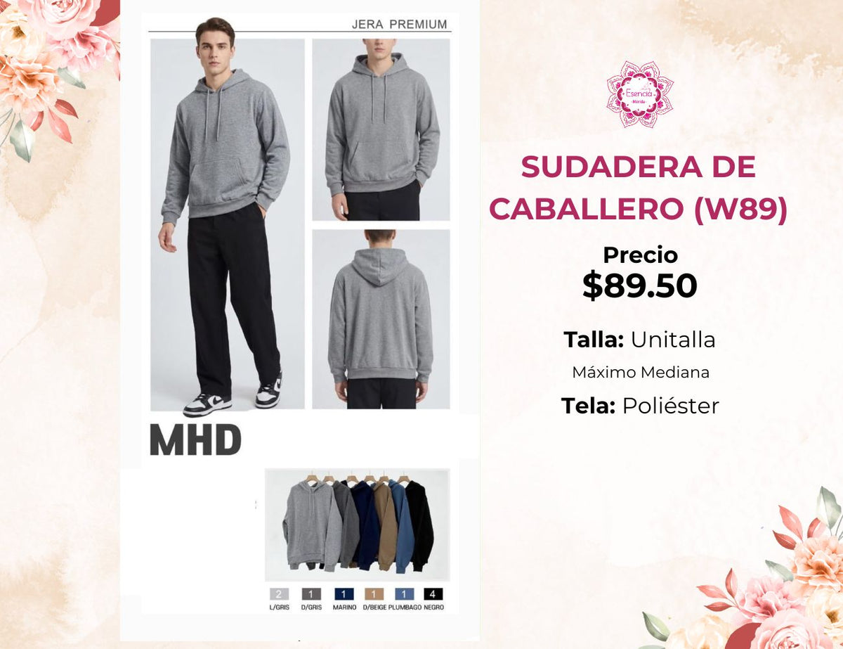 SUDADERA DE CABALLERO (W89)