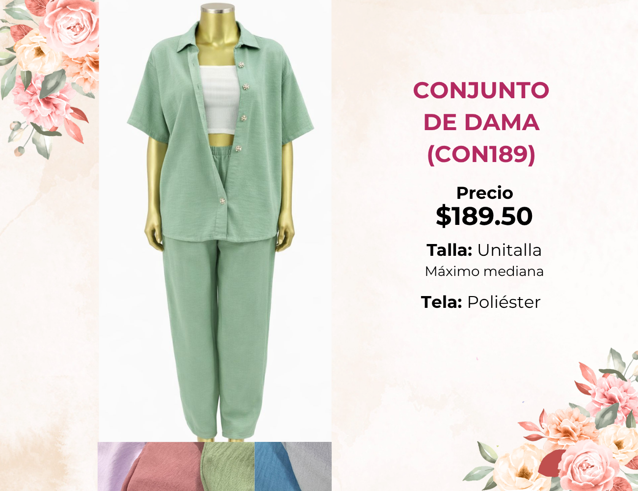 CONJUNTO DE DAMA (CON189)