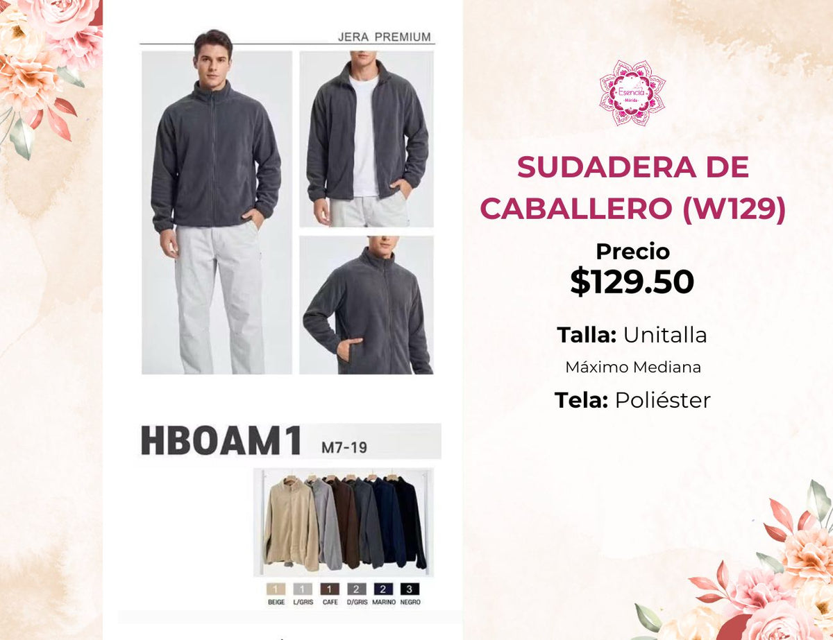 SUDADERA DE CABALLERO (W129)