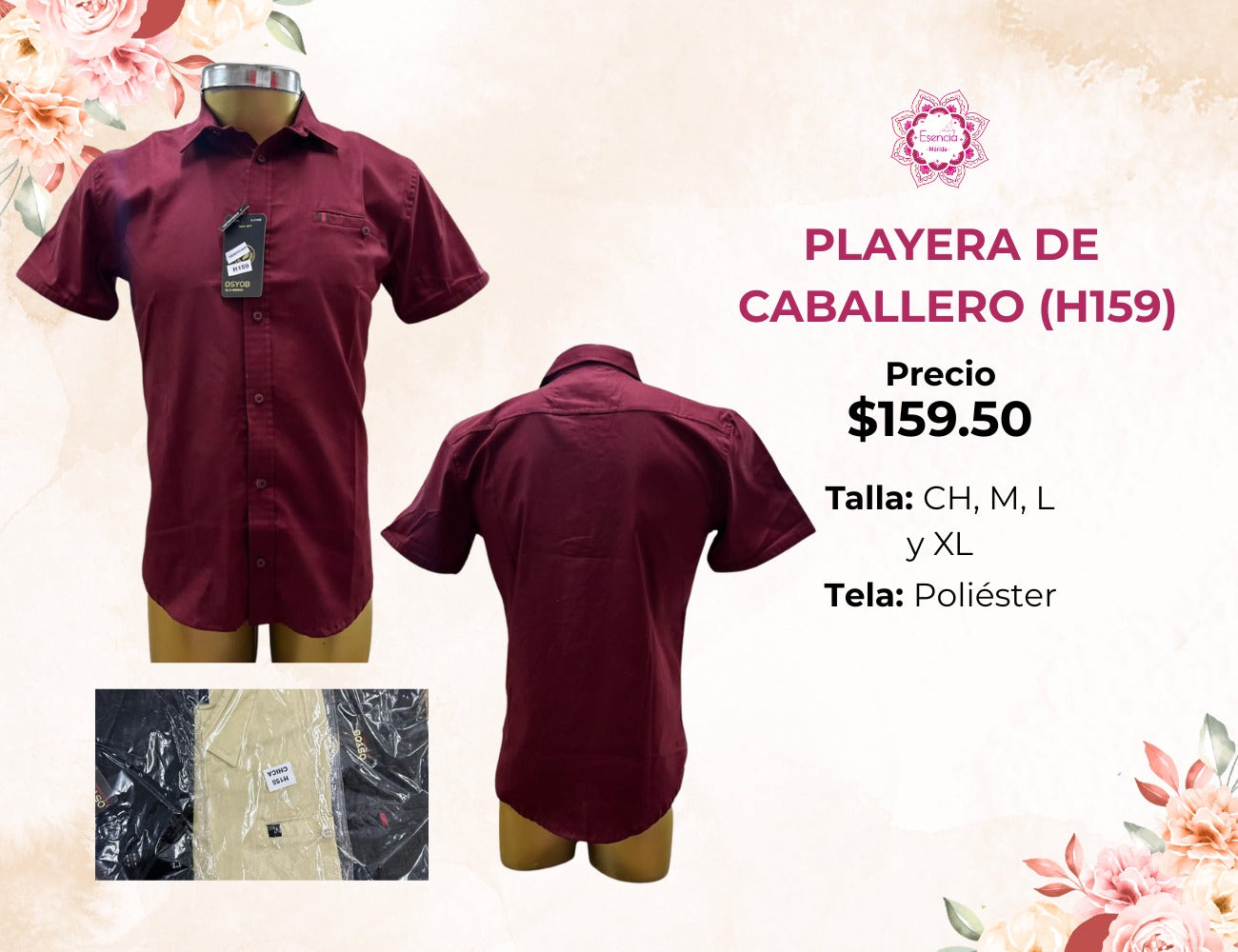 CAMISA DE CABALLERO (H159)