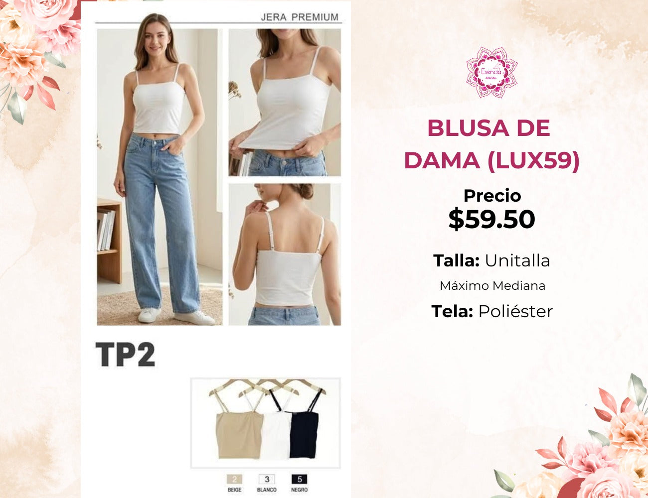 BLUSAS DE DAMA (LUX59)