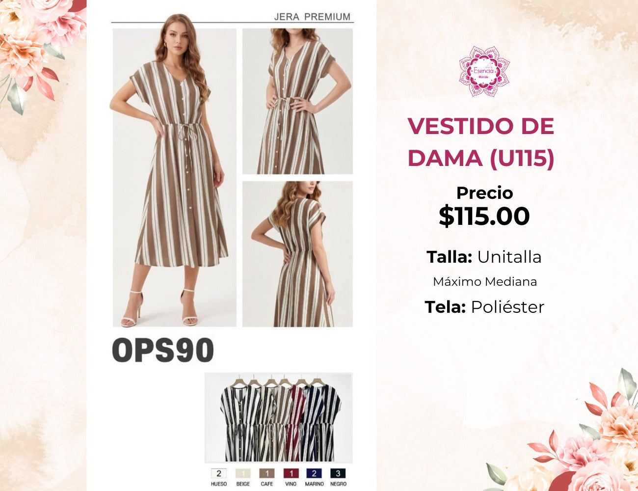 VESTIDO DE DAMA (U115)