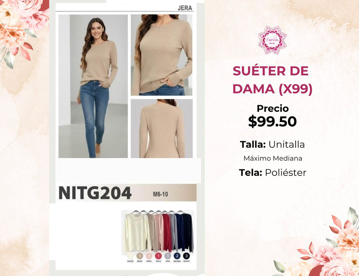 SUÉTER DE DAMA (X99)