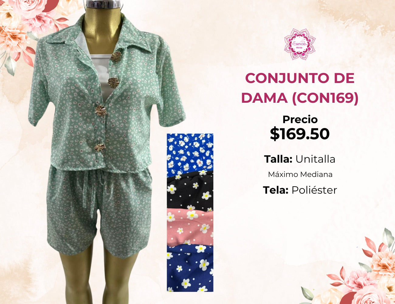 CONJUNTO DE 3 PZAS PARA DAMA (CON169)