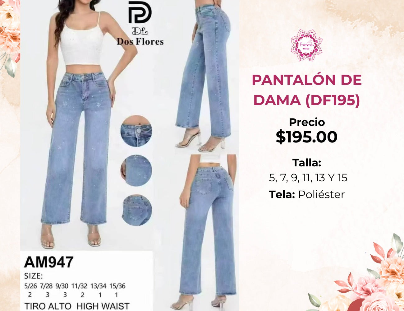 PANTALÓN DE DAMA (DF195)