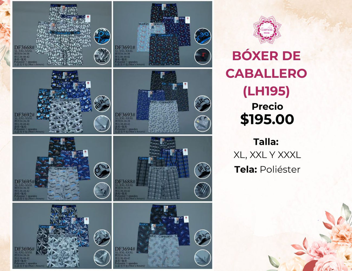 BÓXER LARGO DE CABALLERO (LH195)