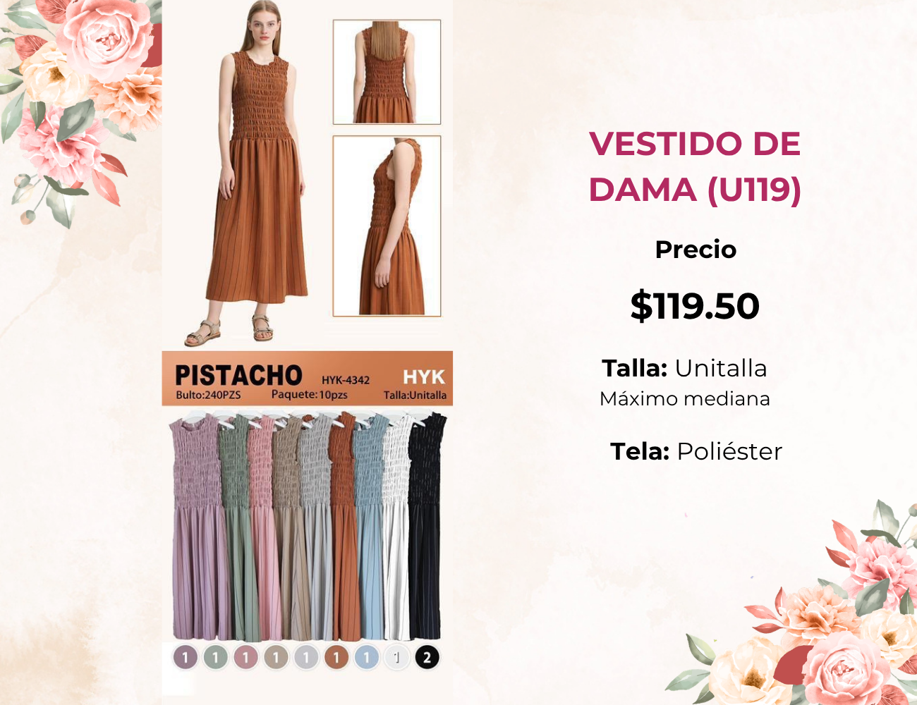VESTIDO DE DAMA (U119)