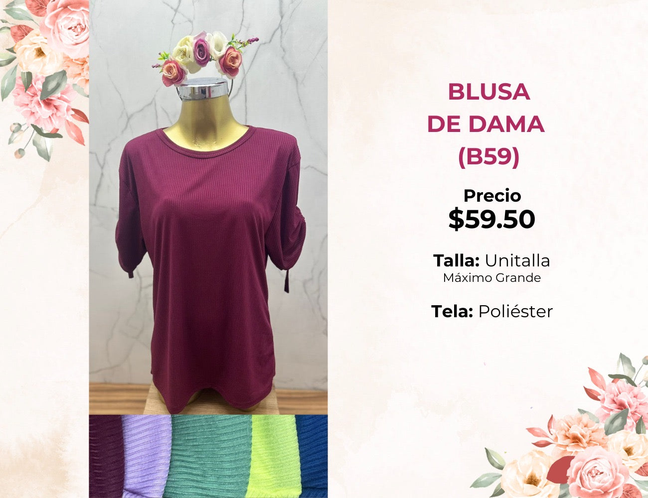 BLUSA DAMA EXTRA (B59)