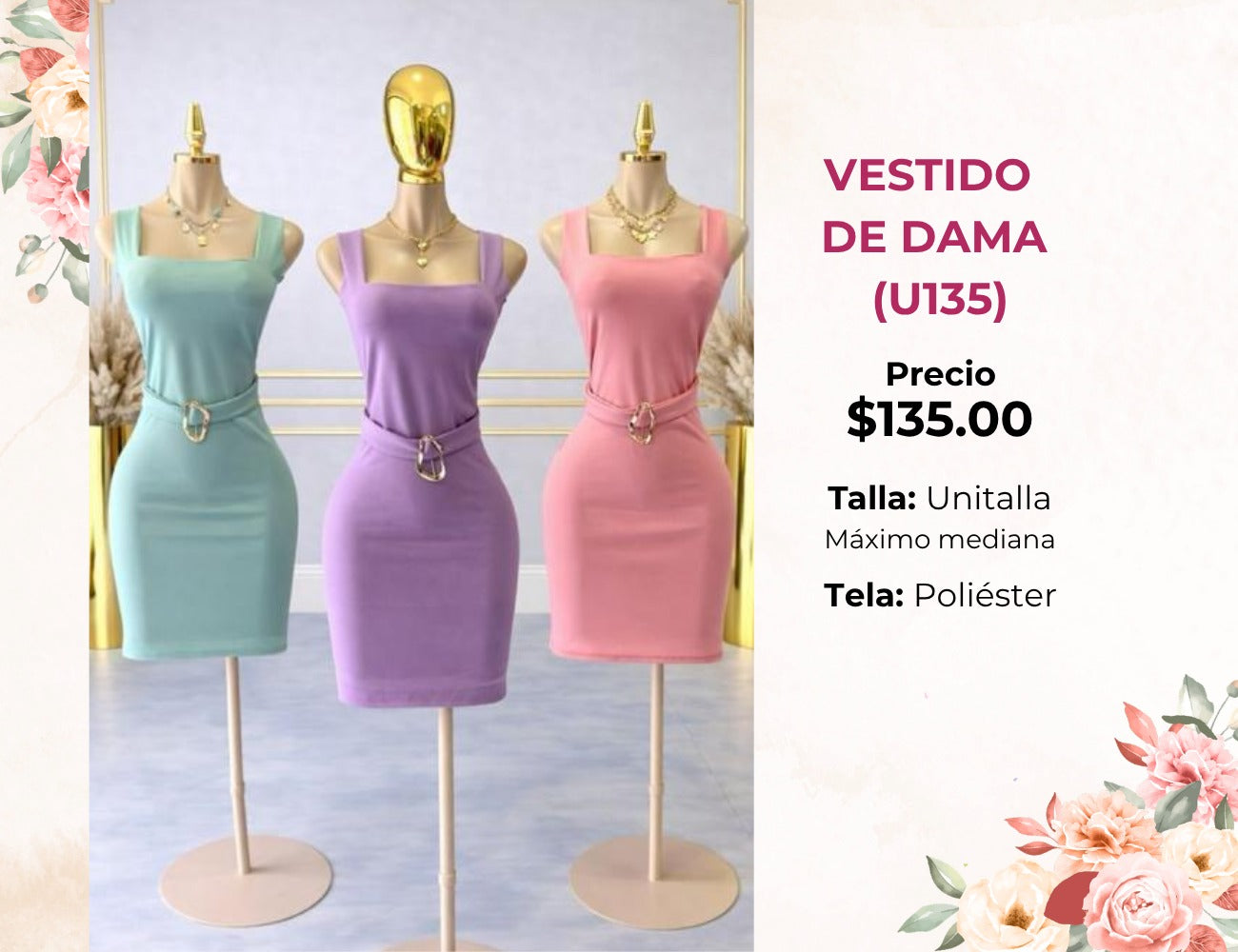 VESTIDO DE DAMA (U135)