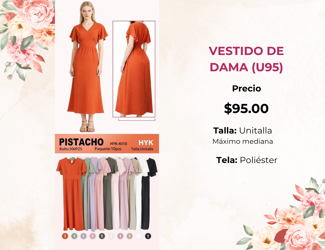 VESTIDO DE DAMA (U95)