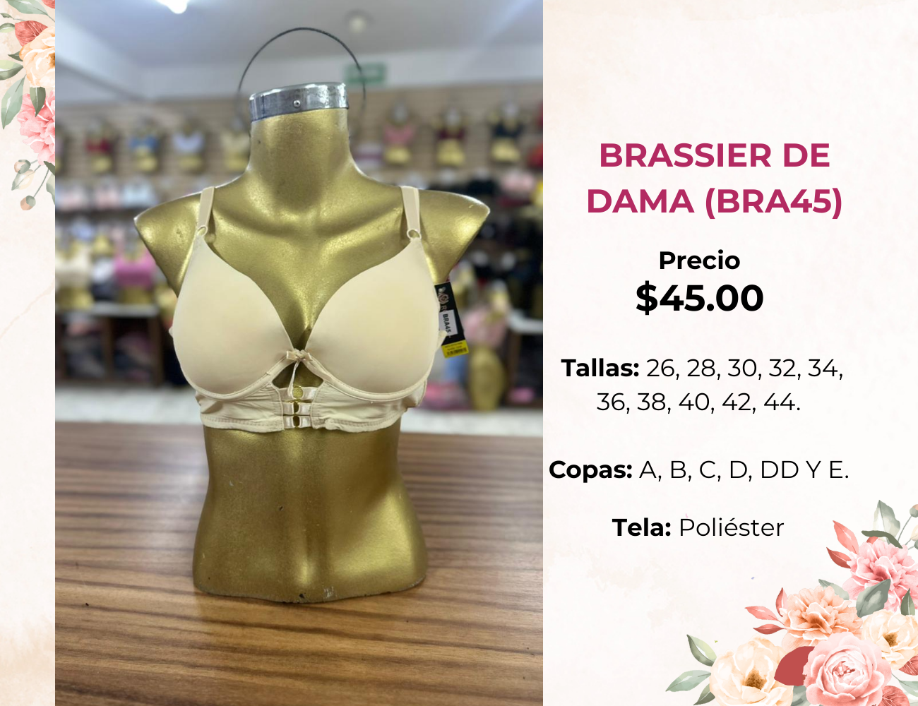 BRASIER DE DAMA (BRA45)