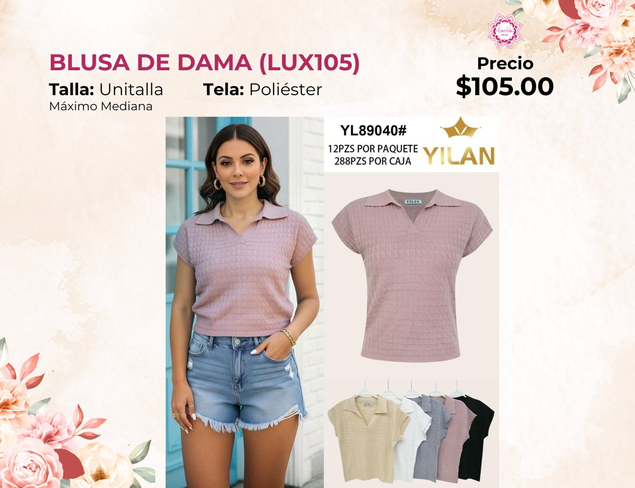 BLUSAS PREMIUM DE DAMA (LUX105)