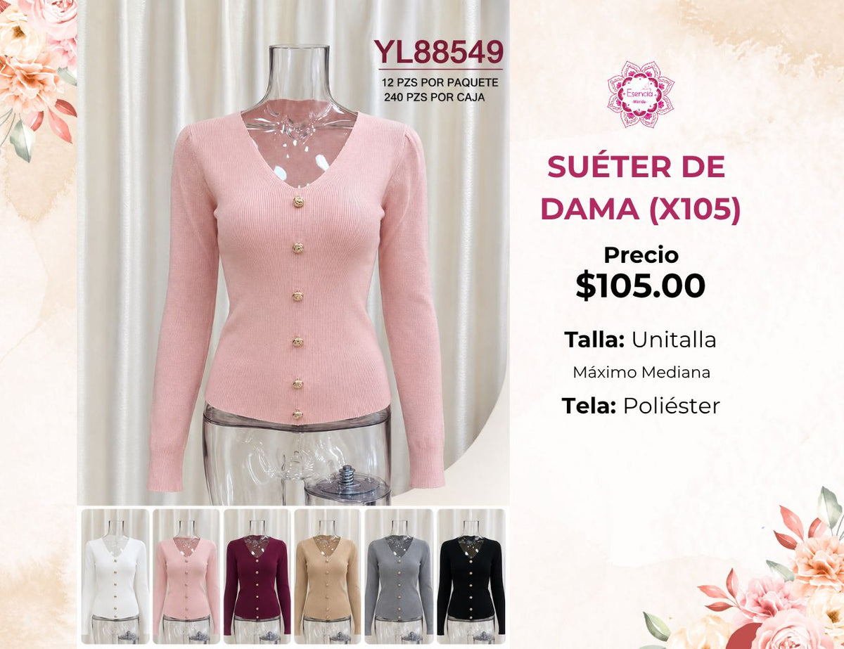 SUÉTER DE DAMA (X105)