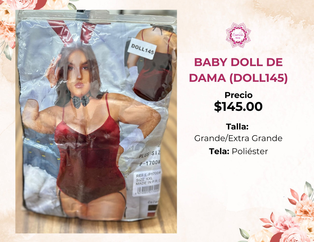 BABY DOLL EXTRA PARA DAMA (DOLL145)