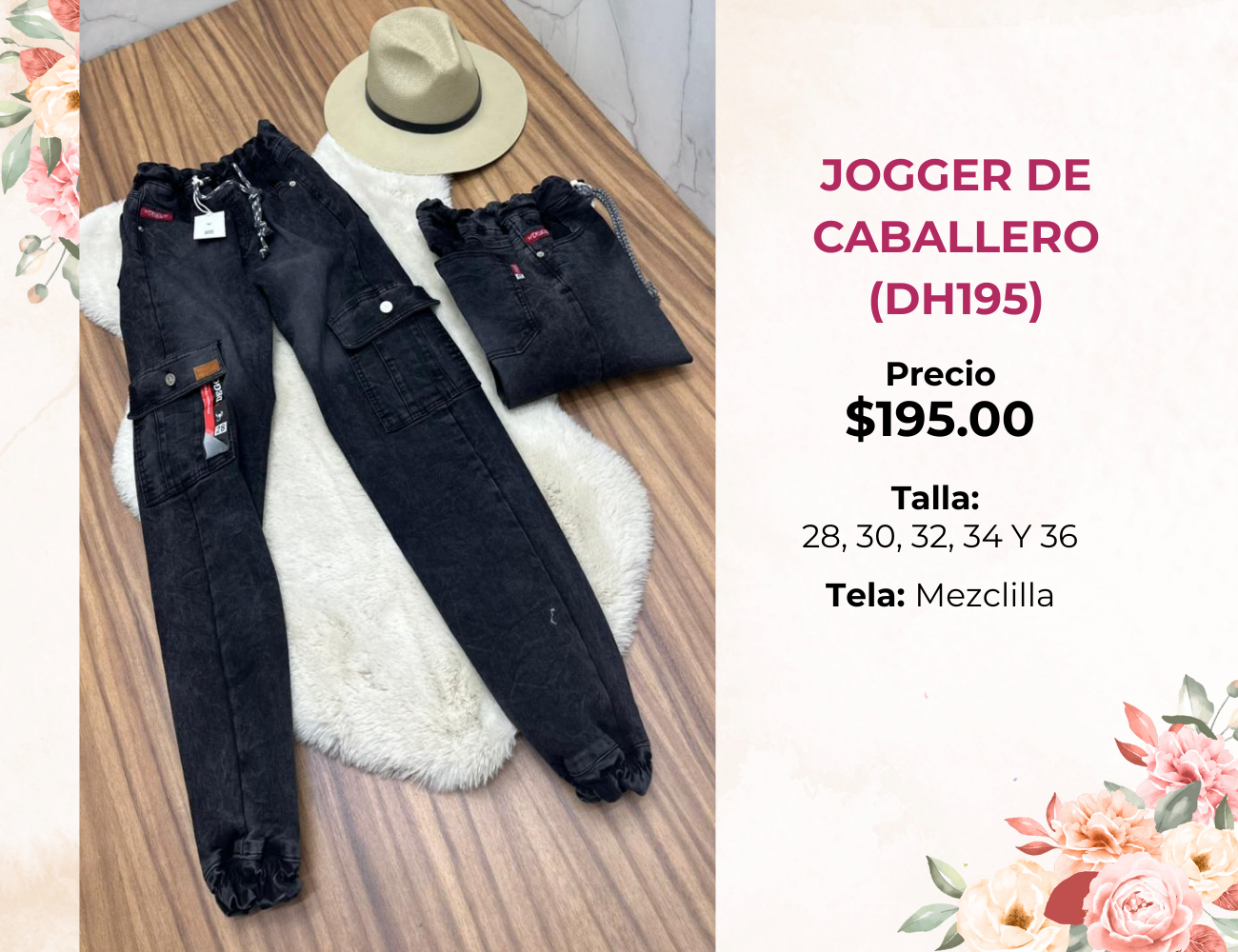 PANTALON JOGGER DE CABALLERO (DH195)