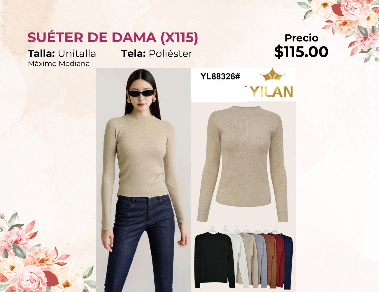 SUÉTER DE DAMA (X115)