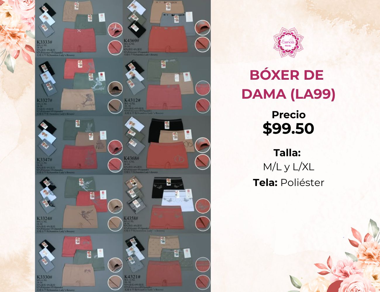 BÓXER DE DAMA (LA99)