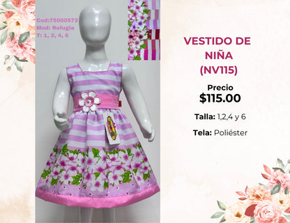 VESTIDOS DE NIÑA (NV115)