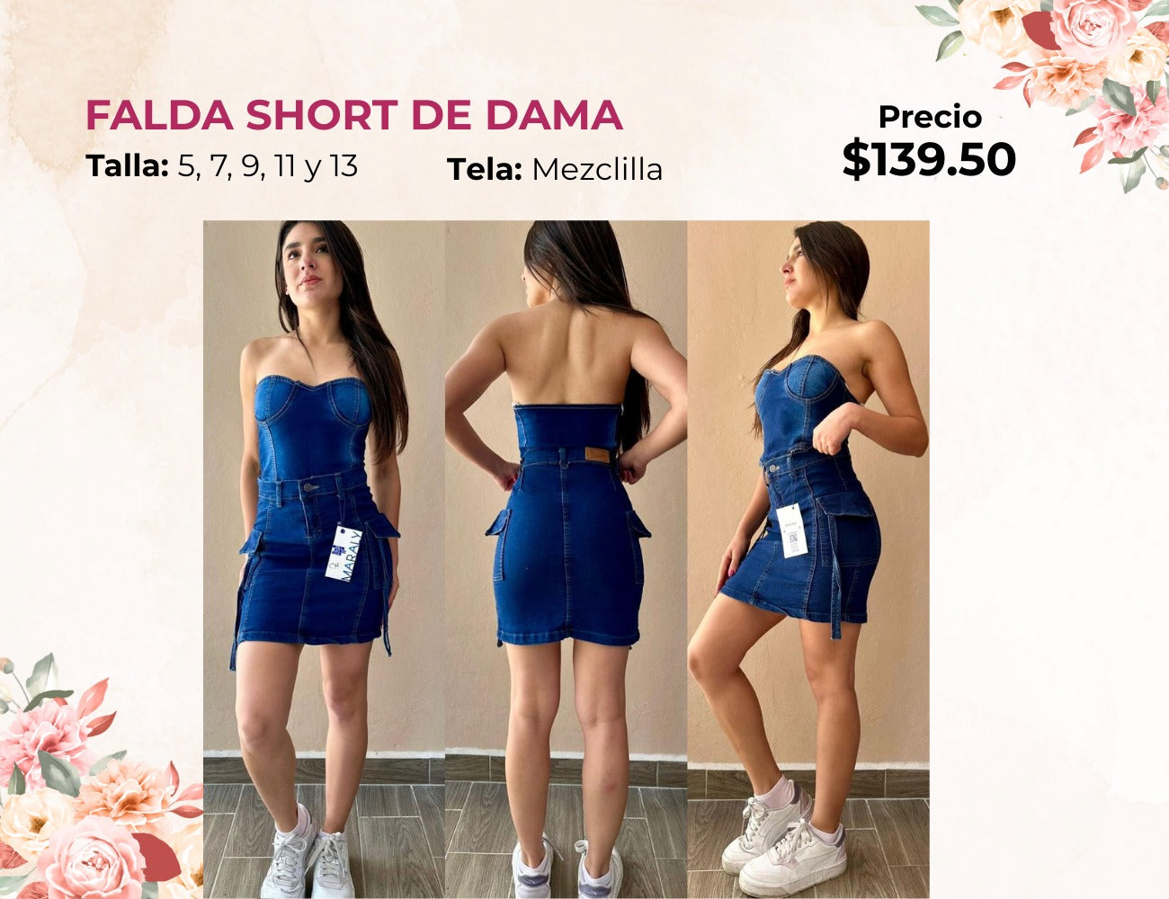 FALDA SHORT DE DAMA (FA139)