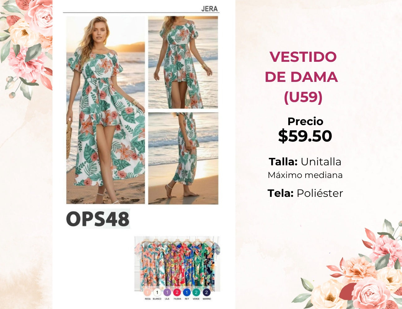 VESTIDO DE DAMA (U59)