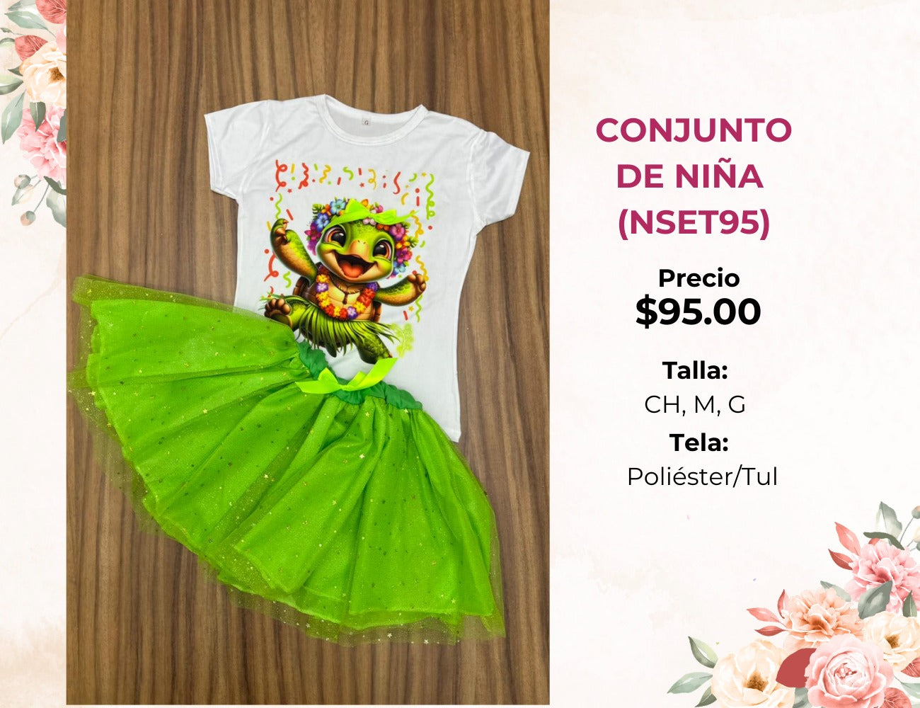 CONJUNTO DE NIÑA CON TUTÚ (NSET95)