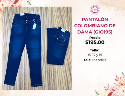 PANTALONES COLOMBIANOS EXTRA PARA DAMA (GIO195)