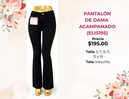 PANTALONES DE DAMA ACAMPANADOS (ELIS195)