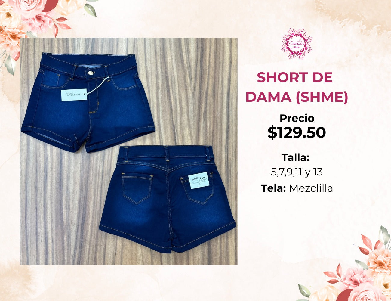 SHORT DE MEZCLILLA (SHME)