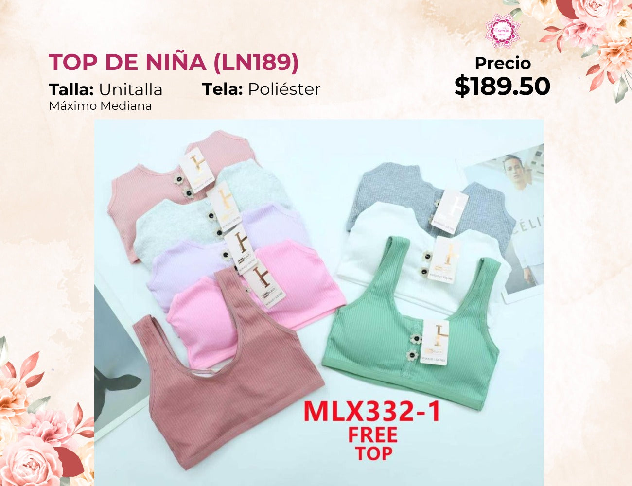 TOPS DE NIÑA (LN189)