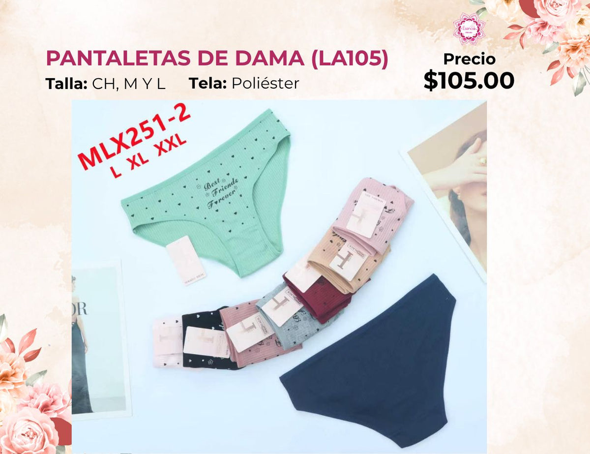 PANTALETAS PARA DAMA (LA105)