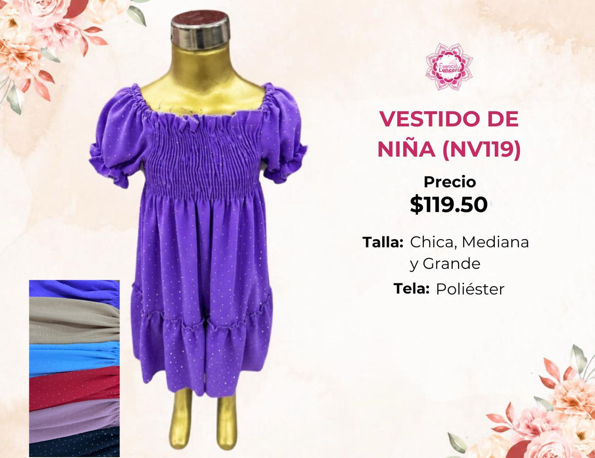 VESTIDOS DE NIÑA (NV119)