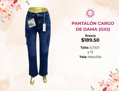 PANTALON CARGO DE DAMA (GIO189)
