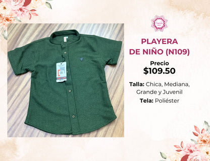 PLAYERAS DE NIÑO (N109)