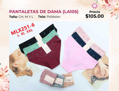 PANTALETAS PARA DAMA (LA105)