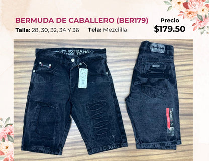 BERMUDAS DE CABALLERO DE MEZCLILLA (BER179)
