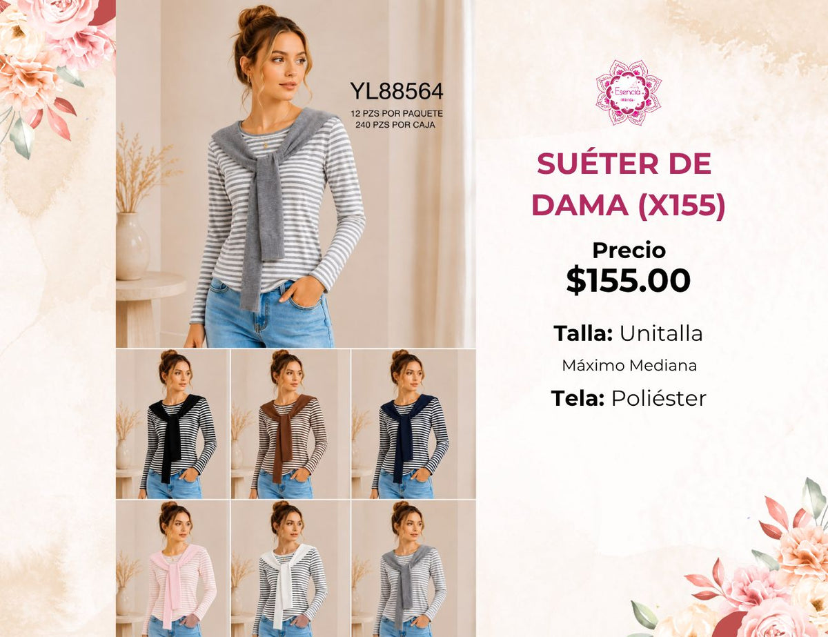 SUÉTERES DE DAMA (X155)