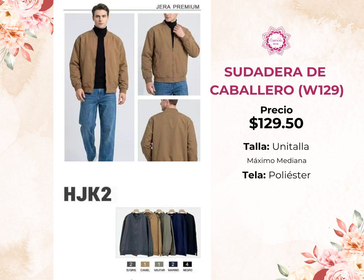 SUDADERA DE CABALLERO (W129)