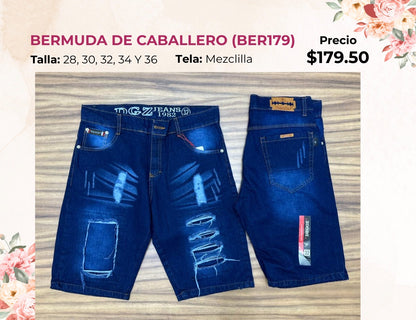 BERMUDAS DE CABALLERO DE MEZCLILLA (BER179)