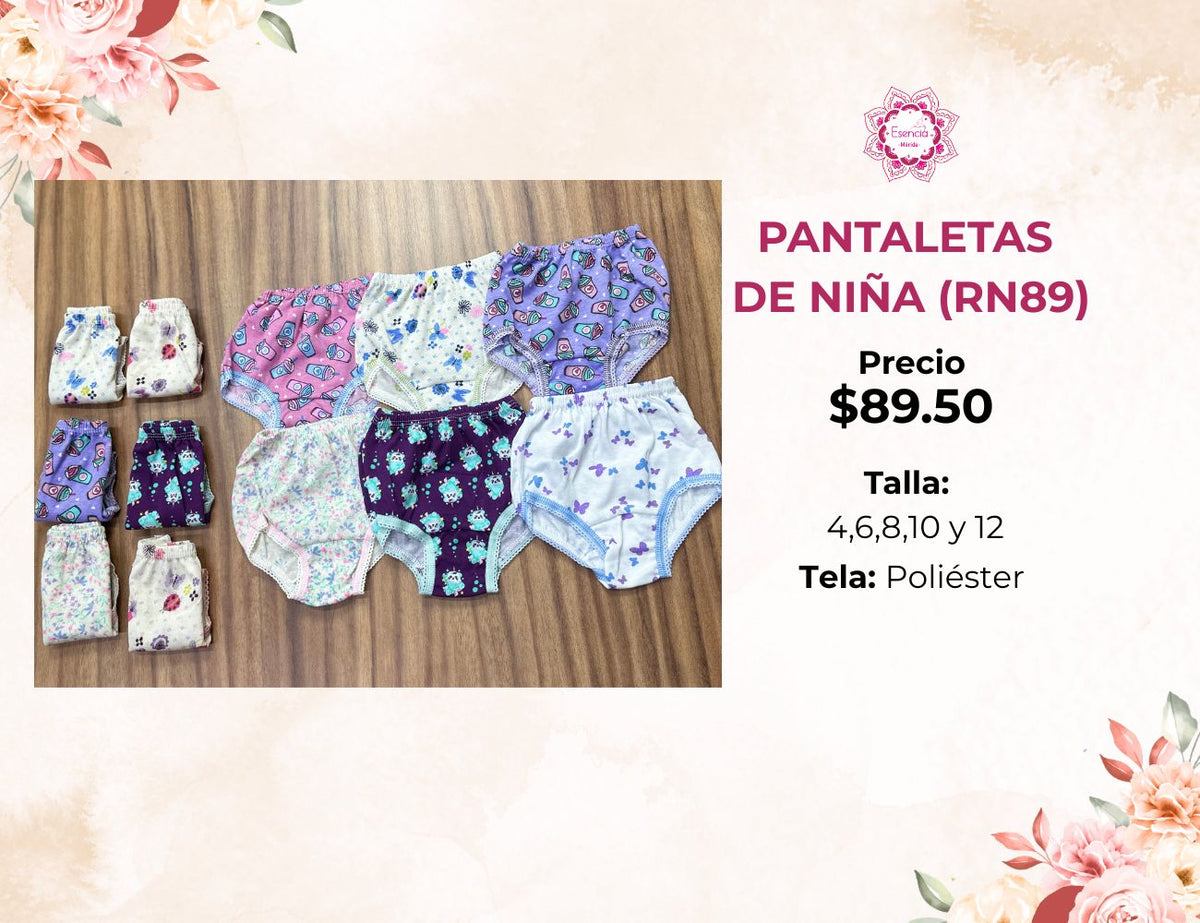 PANTALETA DE NIÑA (RN89)