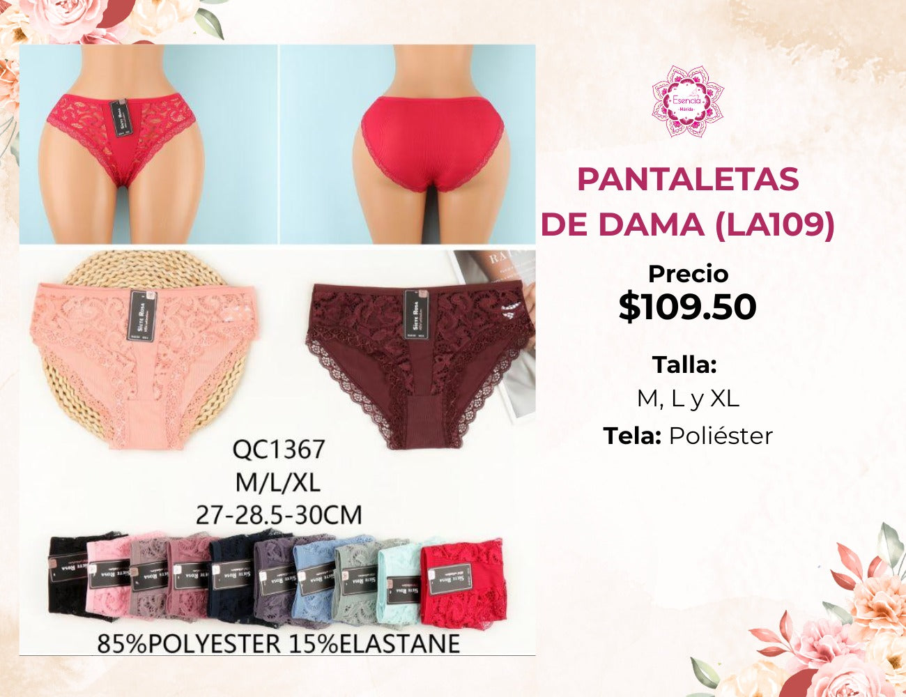 PANTALETAS DE DAMA (LA109)