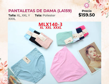 PANTALETAS EXTRA DE DAMA (LA159)
