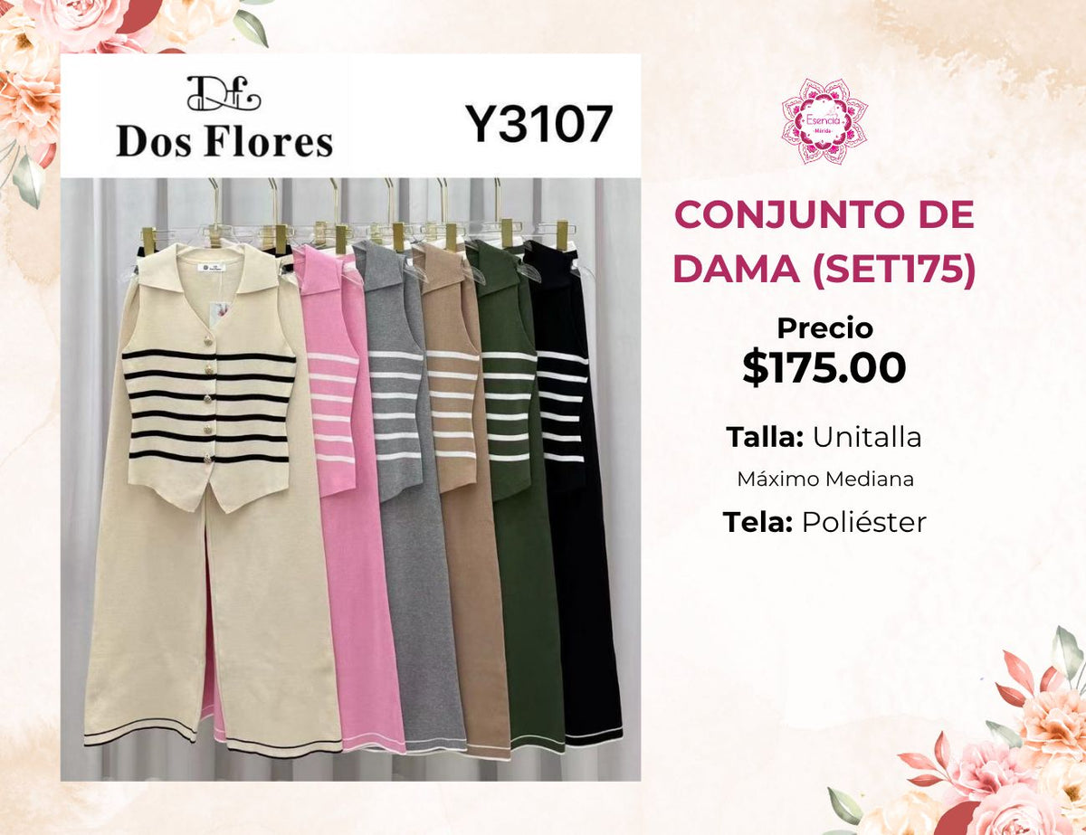 SET DE PANTALÓN Y BLUSA DAMA (SET175)