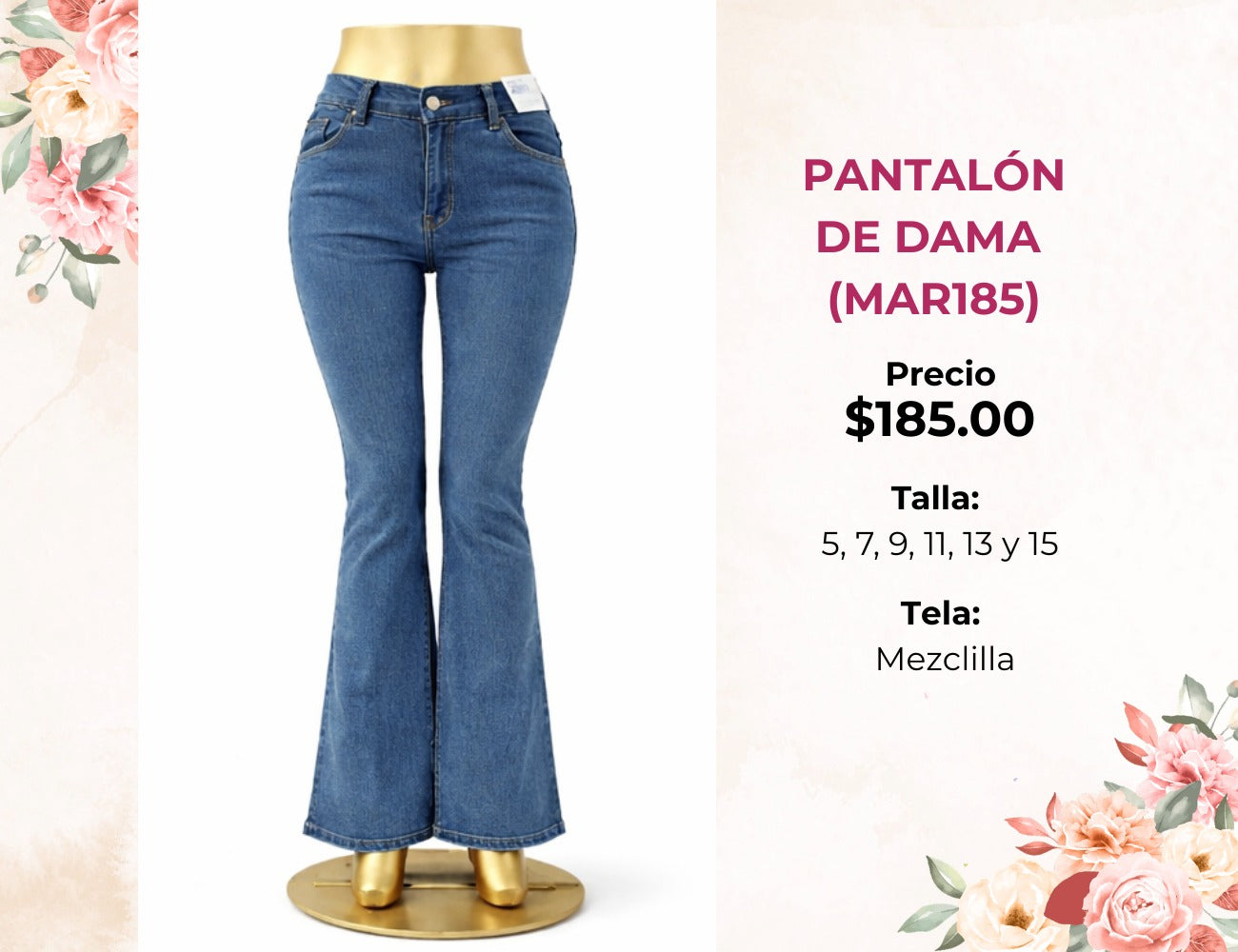 PANTALONES DE DAMA (MAR185)