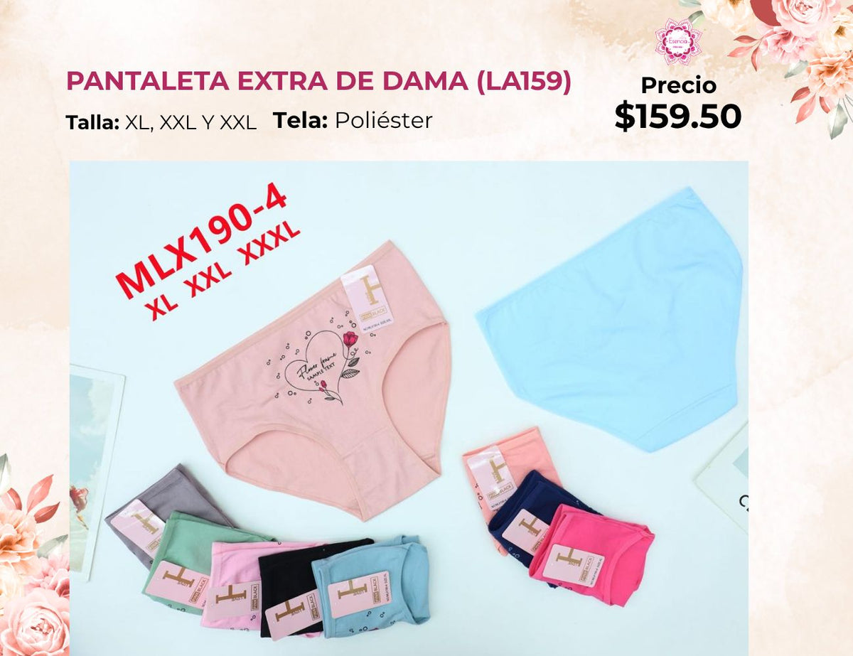 PANTALETAS EXTRA DE DAMA (LA159)