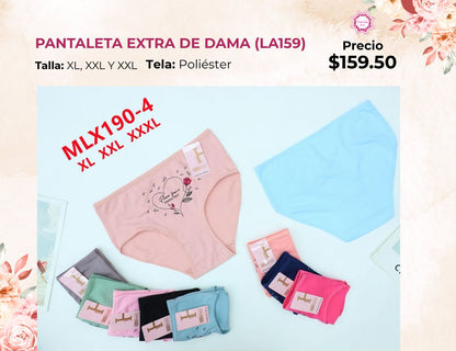 PANTALETAS EXTRA DE DAMA (LA159)